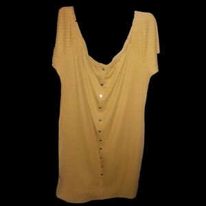Say What? Mustard Gold Color Dress Size 3X